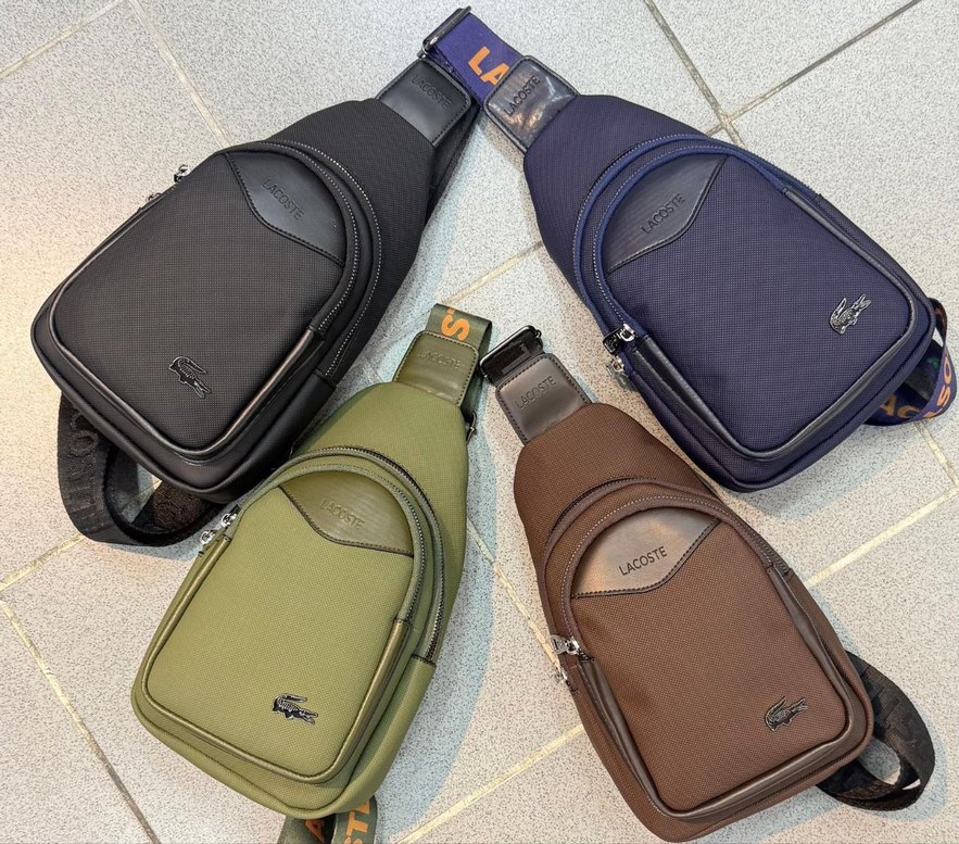 Siyah Gri Desenli Erkek Bel Çantası - Görsel 5