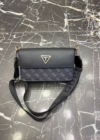 Guess Siyah Deri Kadın Çanta - Görsel 5