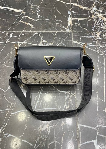 Guess Siyah Deri Kadın Çanta - Görsel 9