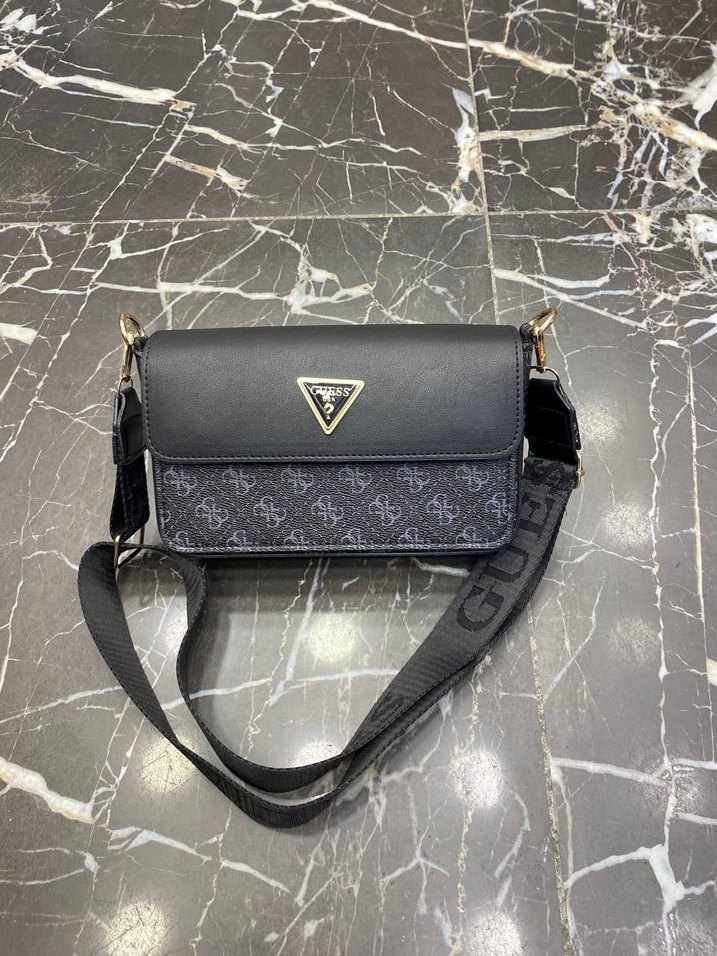Guess Siyah Deri Kadın Çanta - Görsel 5