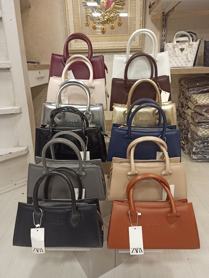 Kahverengi Leopar Desenli Süet Kadın Çanta - Görsel 2