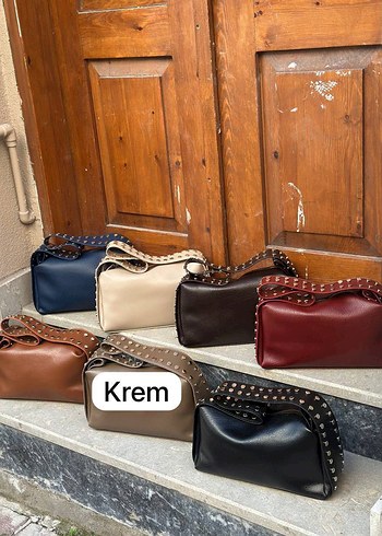 Bordo Deri Tokalı Kadın Çanta - Görsel 7