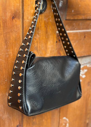 Bordo Deri Tokalı Kadın Çanta - Görsel 4