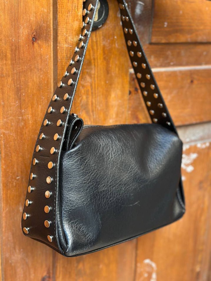 Bordo Deri Tokalı Kadın Çanta - Görsel 4