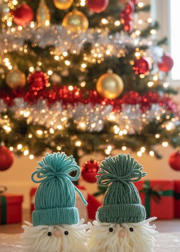 Noel baba yılbaşı ağacı süsü - Görsel 5