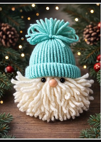 Noel baba yılbaşı ağacı süsü - Görsel 3