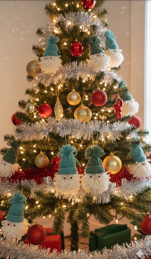 Noel baba yılbaşı ağacı süsü - Görsel 4