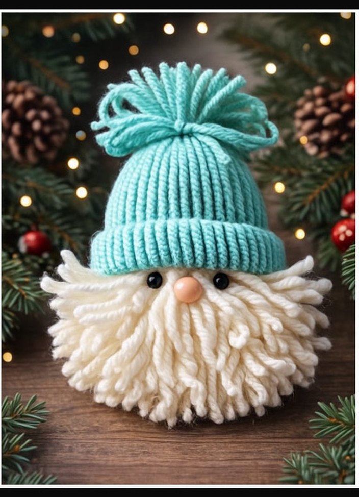 Noel baba yılbaşı ağacı süsü - Görsel 3