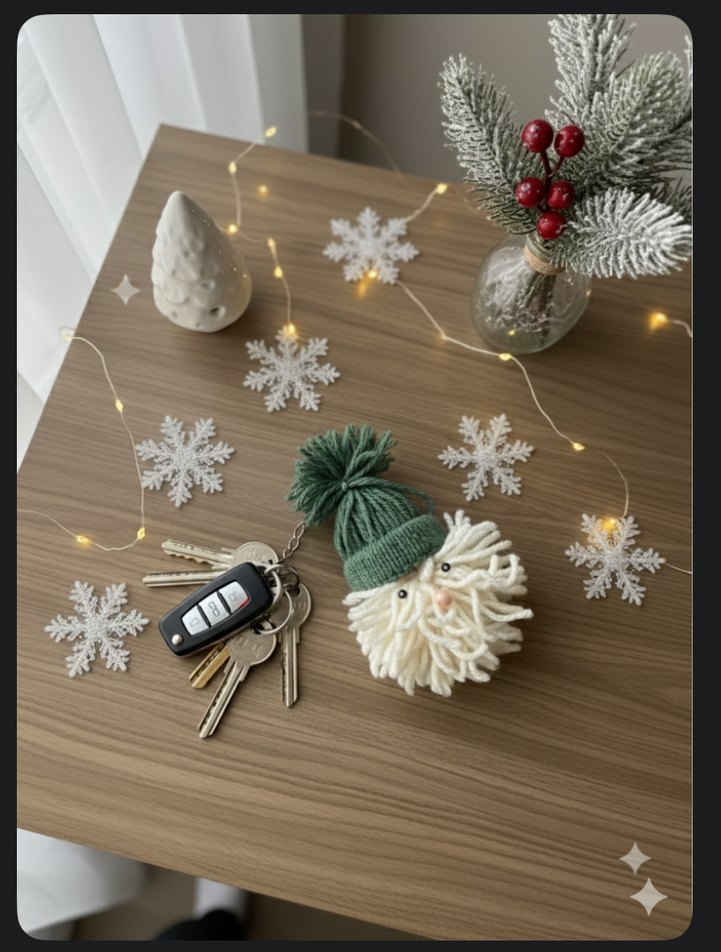 Noel baba anahtarlık - Görsel 4