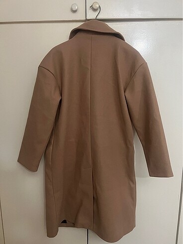 s Beden kahverengi Renk Defacto oversize fit taba kaşe kaban