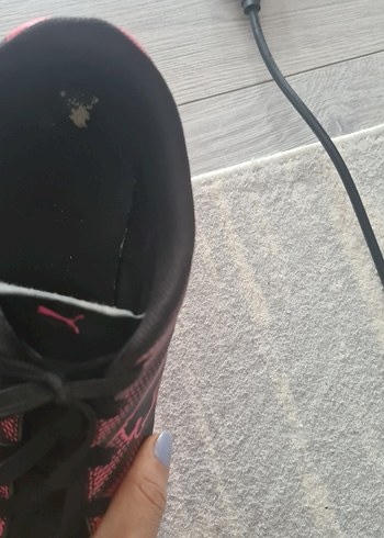 37,5 Beden pembe Renk Puma erkek halı saha Siyah Pembe Spor Ayakkabı