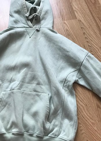 Gri Kapüşonlu Kadın Sweatshirt