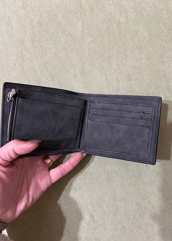 Gri Minimalist Erkek Cüzdanı - Görsel 3