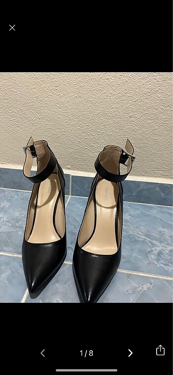 Deichmann siyah topuklu ayakkabı