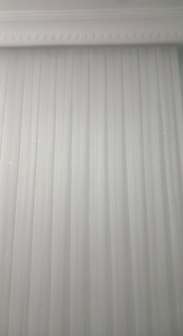 Beyaz Düz Modern Tül Perde - Görsel 2