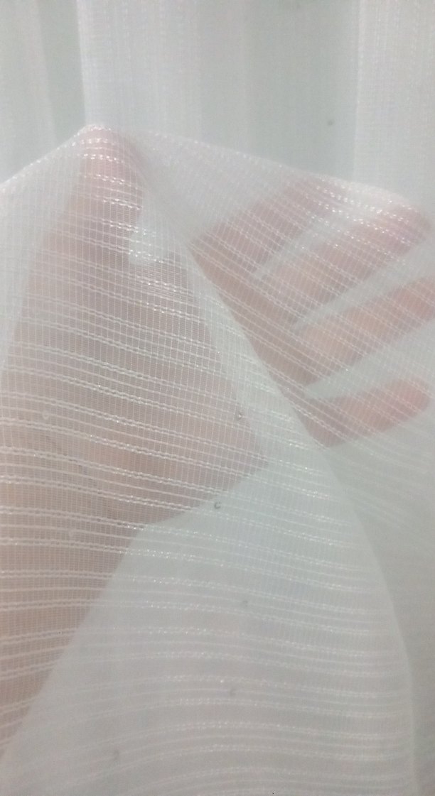 Beyaz Düz Modern Tül Perde - Görsel 5