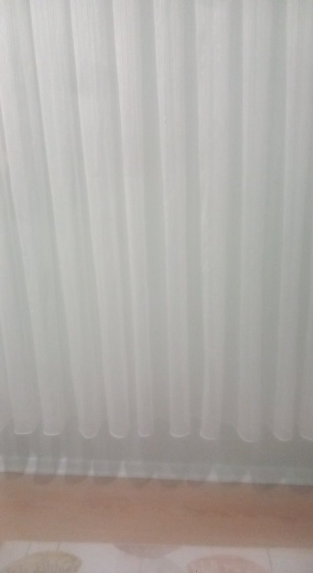 Beyaz Düz Modern Tül Perde - Görsel 3