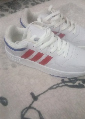 Beyaz Adidas Spor Ayakkabı Velcro Bantlı - Görsel 2