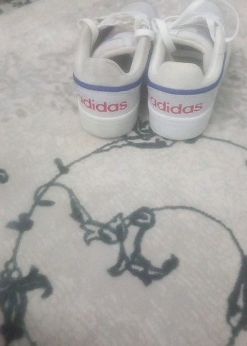 Beyaz Adidas Spor Ayakkabı Velcro Bantlı - Görsel 5