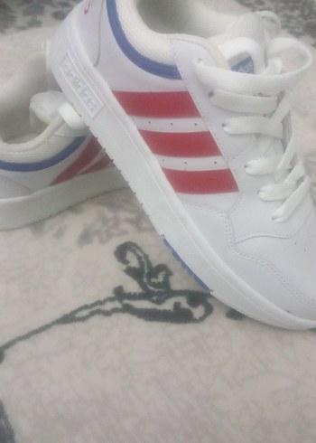 Beyaz Adidas Spor Ayakkabı Velcro Bantlı - Görsel 4