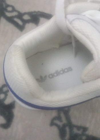 Beyaz Adidas Spor Ayakkabı Velcro Bantlı - Görsel 3