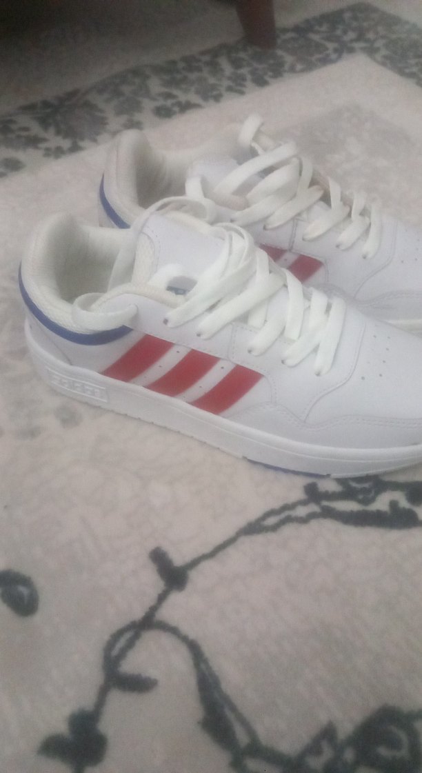 Beyaz Adidas Spor Ayakkabı Velcro Bantlı - Görsel 2