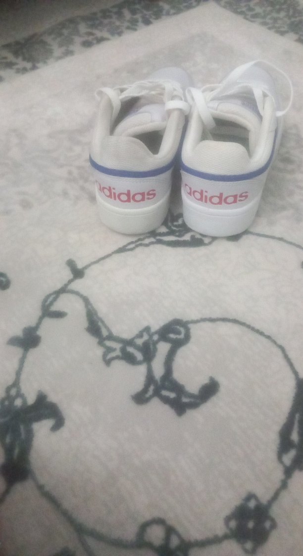 Beyaz Adidas Spor Ayakkabı Velcro Bantlı - Görsel 5