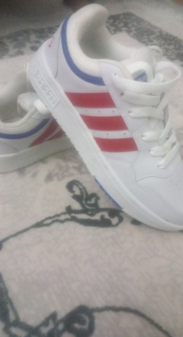 Beyaz Adidas Spor Ayakkabı Velcro Bantlı - Görsel 4