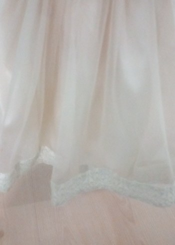 Kız Çocuk Beyaz Dantel İşlemeli Elbise - Görsel 3