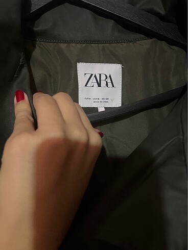 m Beden haki Renk Ceket zara