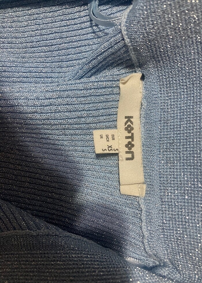 Bebek mavisi simli bluz - Görsel 3