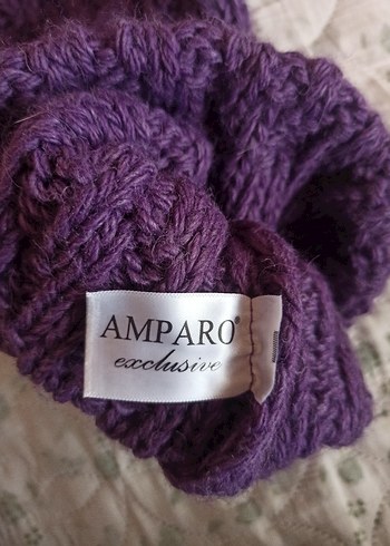 Mor Örgülü Kadın Bere - Görsel 3