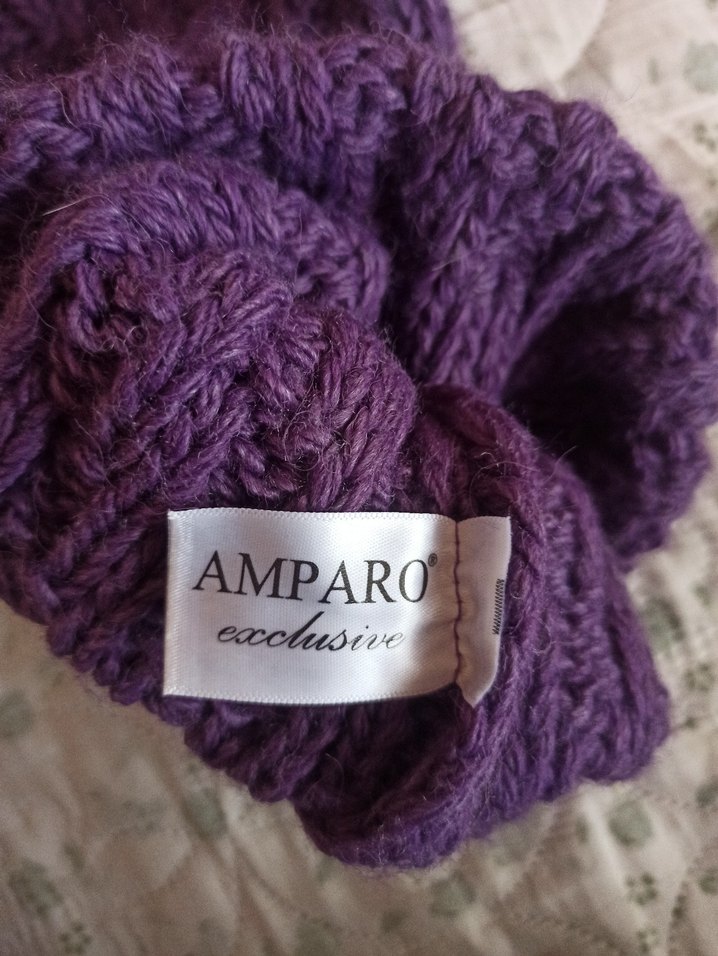 Mor Örgülü Kadın Bere - Görsel 3