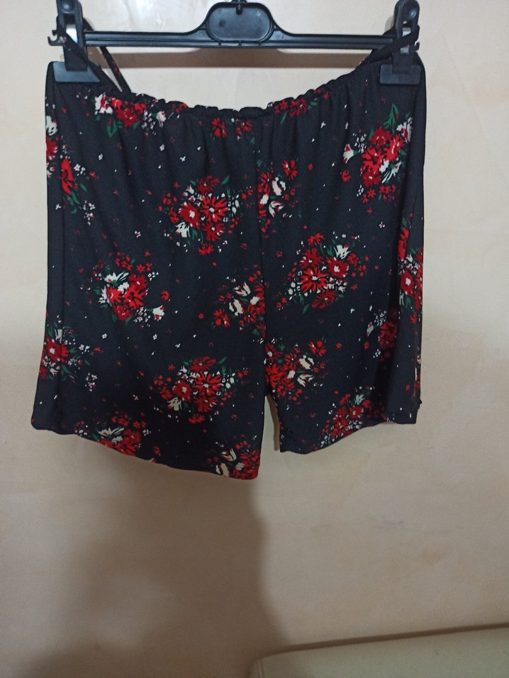 Çiçek Desenli Kadın Uzun Askılı Tulum - Görsel 2