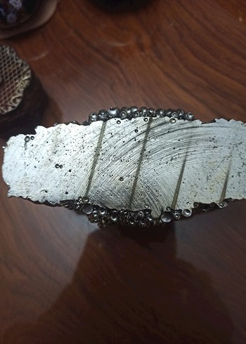 Mor İşlemeli Boncuklu süs - Görsel 4