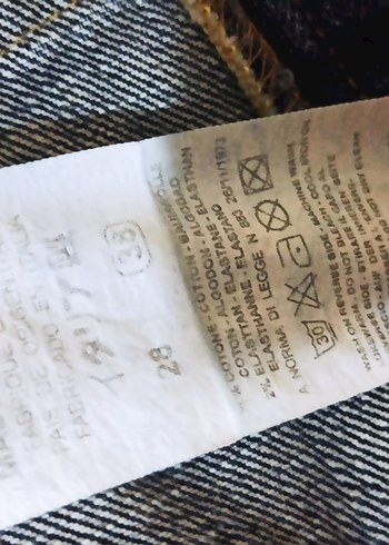 Düğmeli lacivert Kadın Denim Ceket - Görsel 6