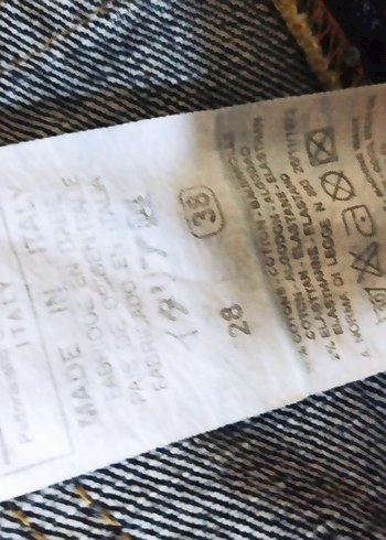 Düğmeli lacivert Kadın Denim Ceket - Görsel 7