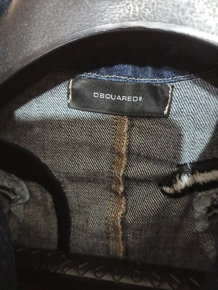 Düğmeli lacivert Kadın Denim Ceket - Görsel 3