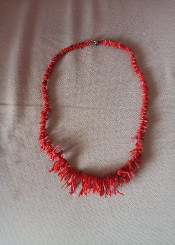 antika kırmızı renkte hakiki Mercan - Görsel 4