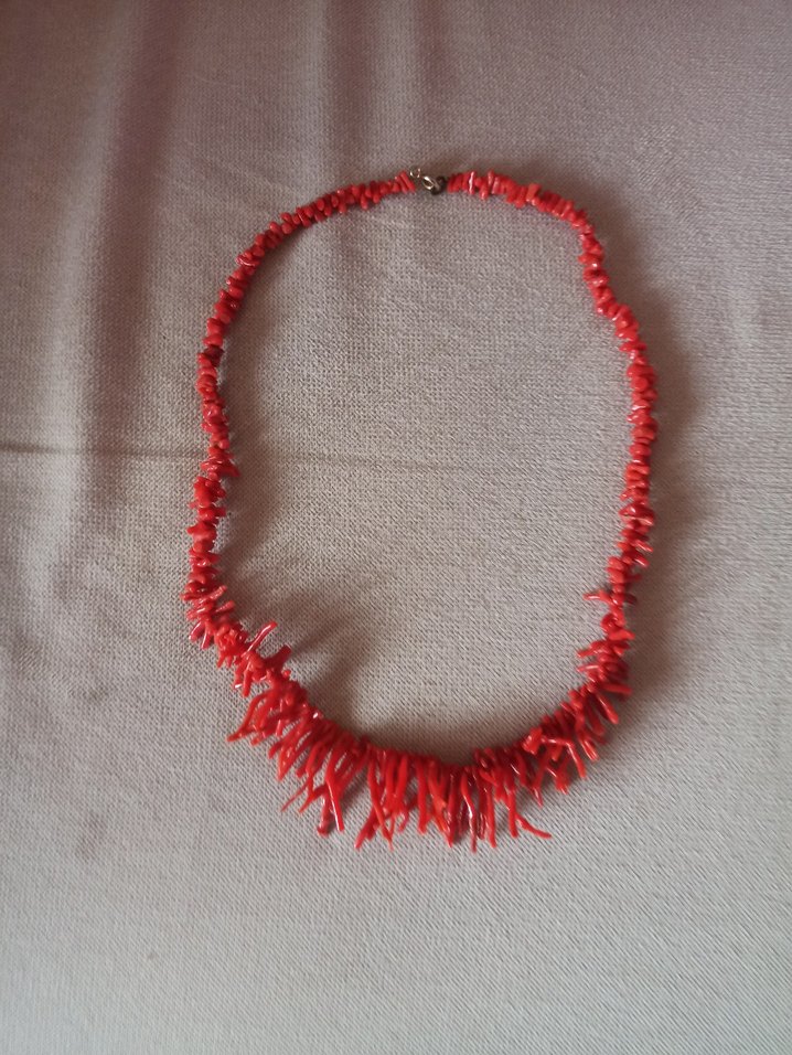 antika kırmızı renkte hakiki Mercan - Görsel 4