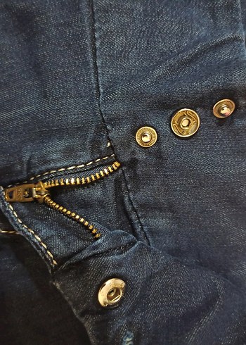 Gucci orijinal Lacivert Bol Kesim Midi Kot Pantolon - Görsel 8