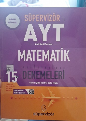 Süpervizör AYT Matematik 15'li Denemeler Kitabı