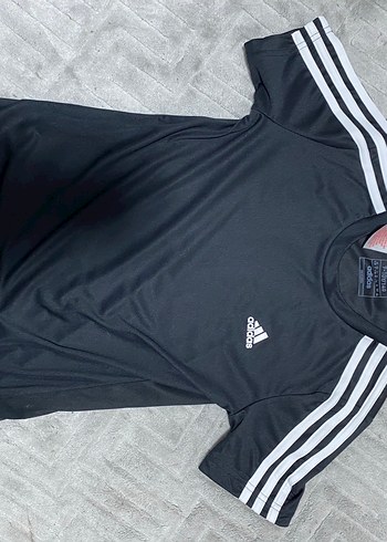 Unisex Siyah Kısa Kollu Adidas Tişört - Görsel 6