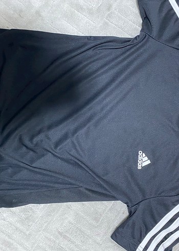Unisex Siyah Kısa Kollu Adidas Tişört - Görsel 3