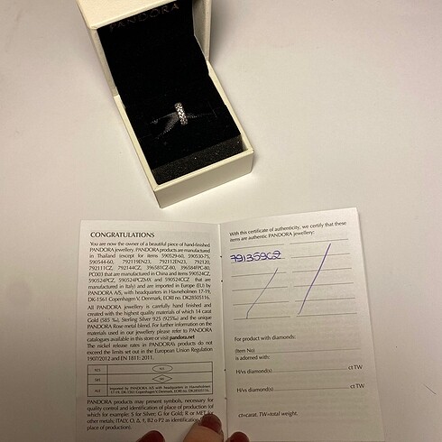 Beden gri Renk Orijinal Pandora Charm