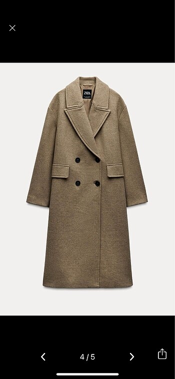 xs Beden Zara oversize kaban