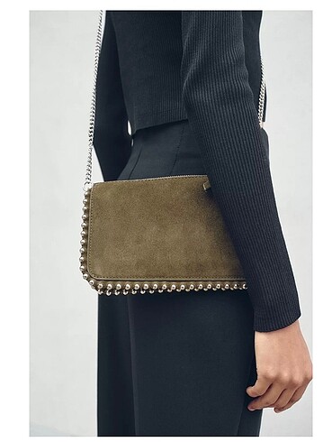 Zara süet çapraz askılı çanta