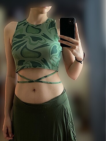 Fairycore Yeşil Crop Top
