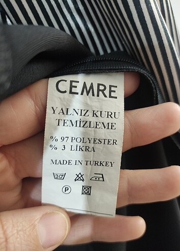 52 Beden siyah Renk Cemre elbise