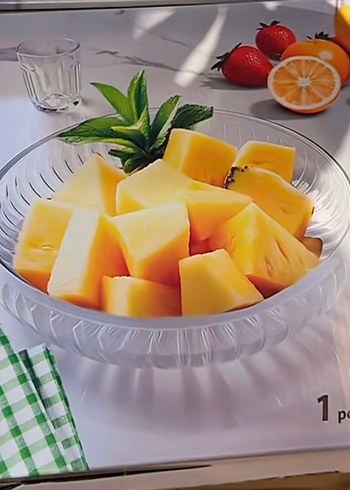 Vintage Şeffaf Sunum Tabağı - Görsel 2